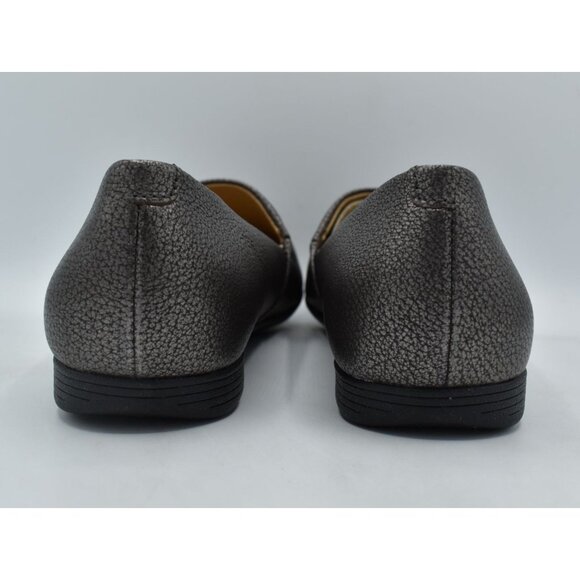 Dansko Womens Size EU 37 US 6.5-7 Larisa Metallic Pewter Leather Slip On Loafers - Picture 5 of 16